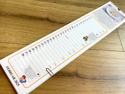Streifenkalender Küche 2025