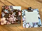Zettelbox + Mini-Klemmbrett Sasson floral