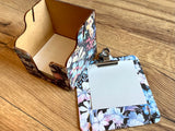 Zettelbox + Mini-Klemmbrett Sasson floral