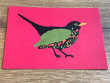 Postkarte Amsel (Martha von Maydell)