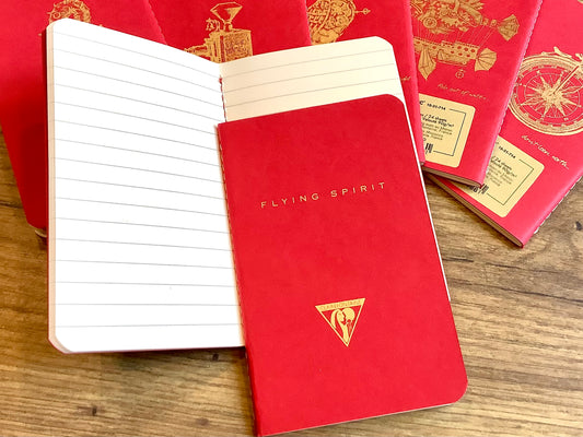 Mini-Notizbuch rot 7x12cm Flying Spirit Clairefontaine