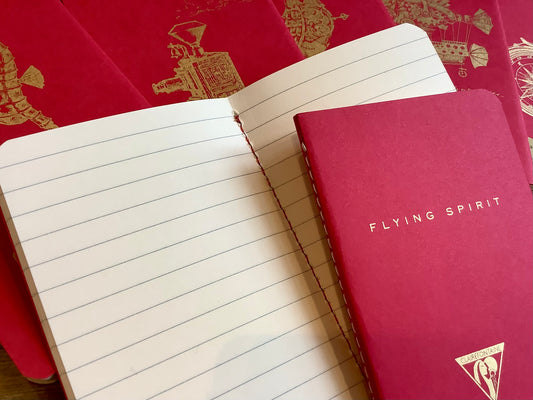 Mini-Notizbuch rot 7x12cm Flying Spirit Clairefontaine