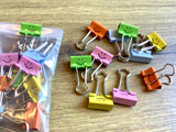 Foldback Clips Smile bunt 19mm°