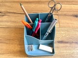 Stifteköcher Recyclingplastik Pen-wave graublau