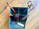 Stifteköcher Recyclingplastik Pen-wave graublau