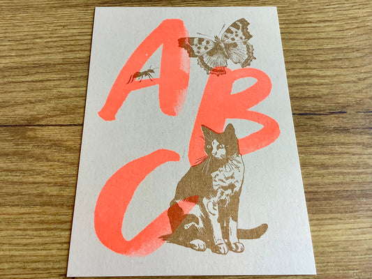 Postkarte Einschulung ABC (Togethery)