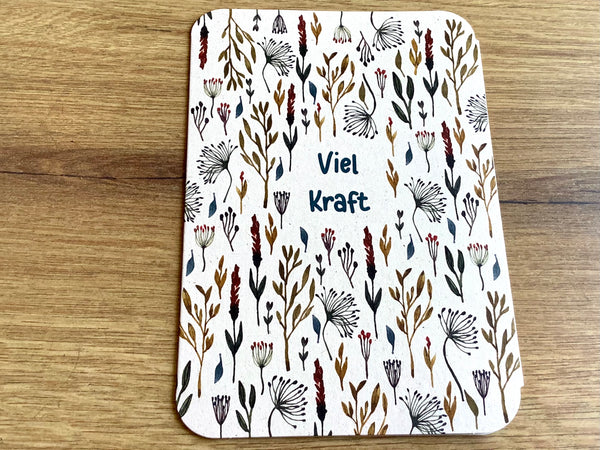 Briefkarte Zuckerrohr "Viel Kraft" (taurus)