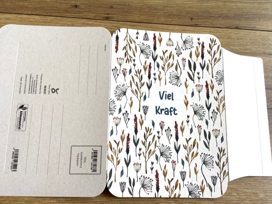 Briefkarte Zuckerrohr "Viel Kraft" (taurus)