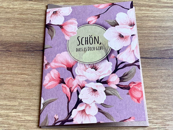 Briefkarte 10x14 Schön, dass es Dich gibt