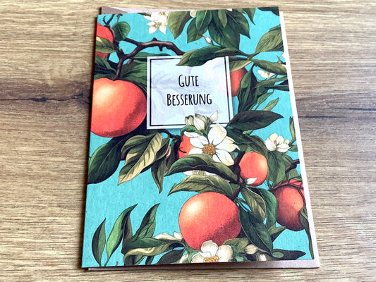 Briefkarte 10x14 Gute Besserung!
