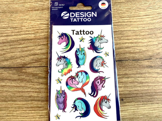 Tattoos temporär Einhörner 1Bg Avery 56767