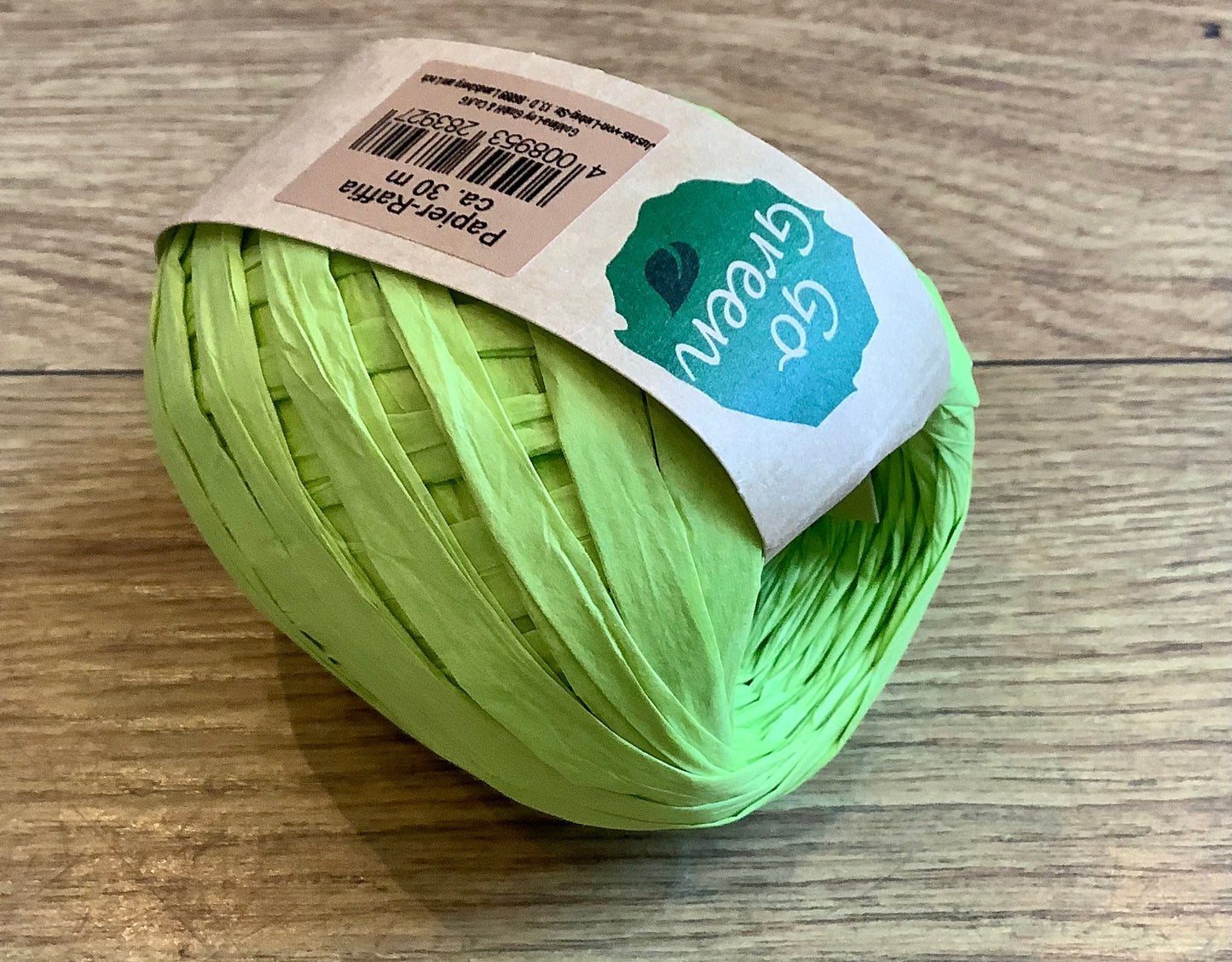 Geschenkband Paper Raffia 30m gogreen