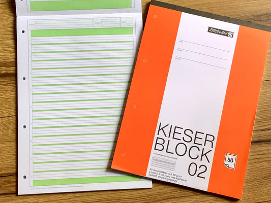 Kieserblock A4 Lin.2 50 Blatt gelocht