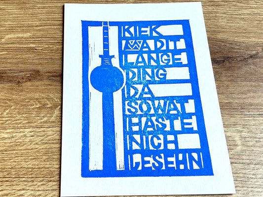 Postkarte Flitzpost Fernsehturm