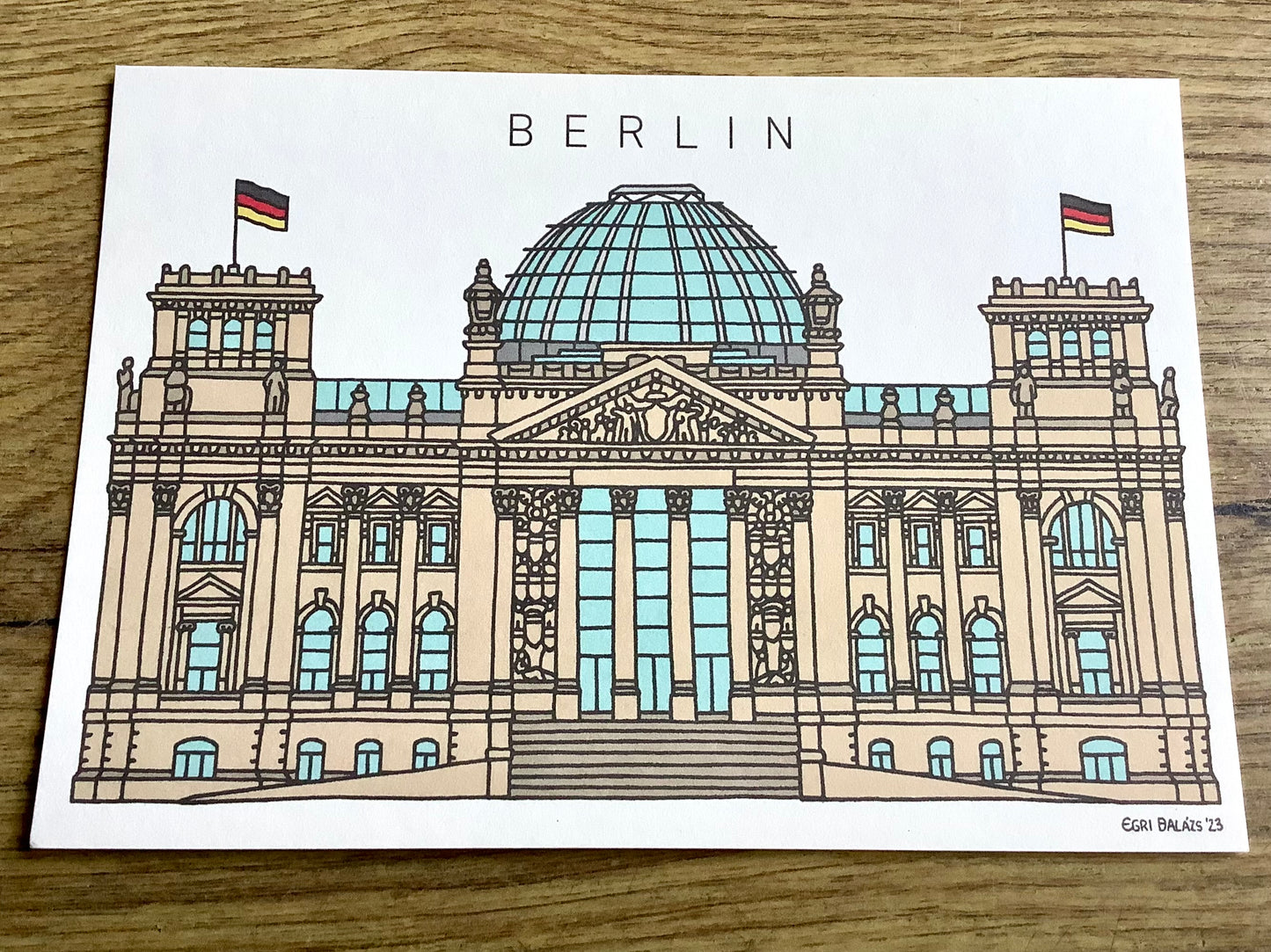 Postkarte Urban Reichstag
