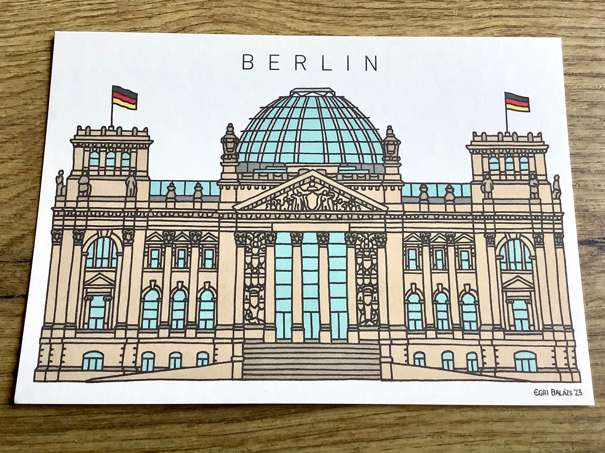 Postkarte Urban Reichstag