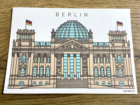 Postkarte Urban Reichstag