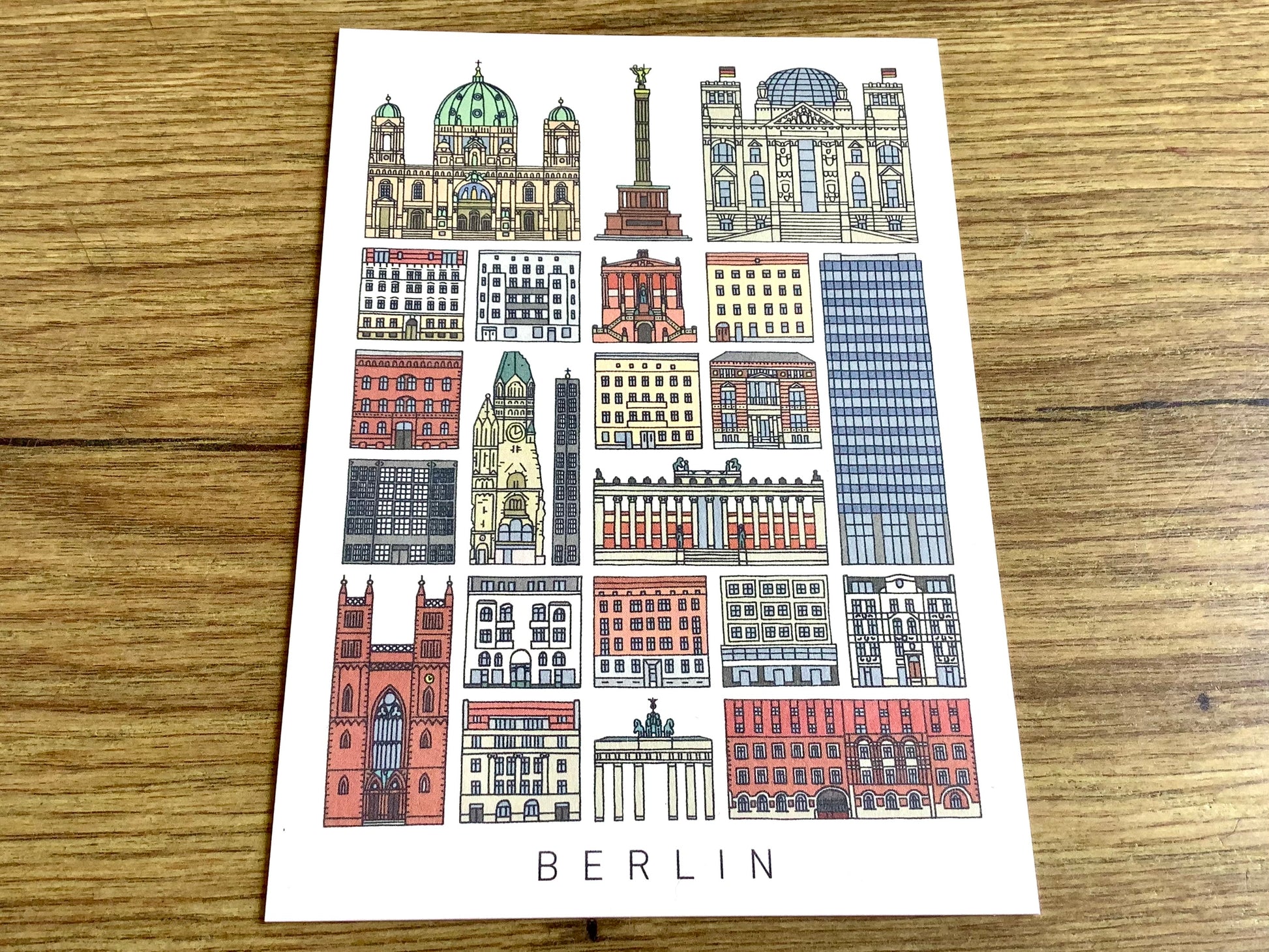 Postkarte urban Berliner Gebäude