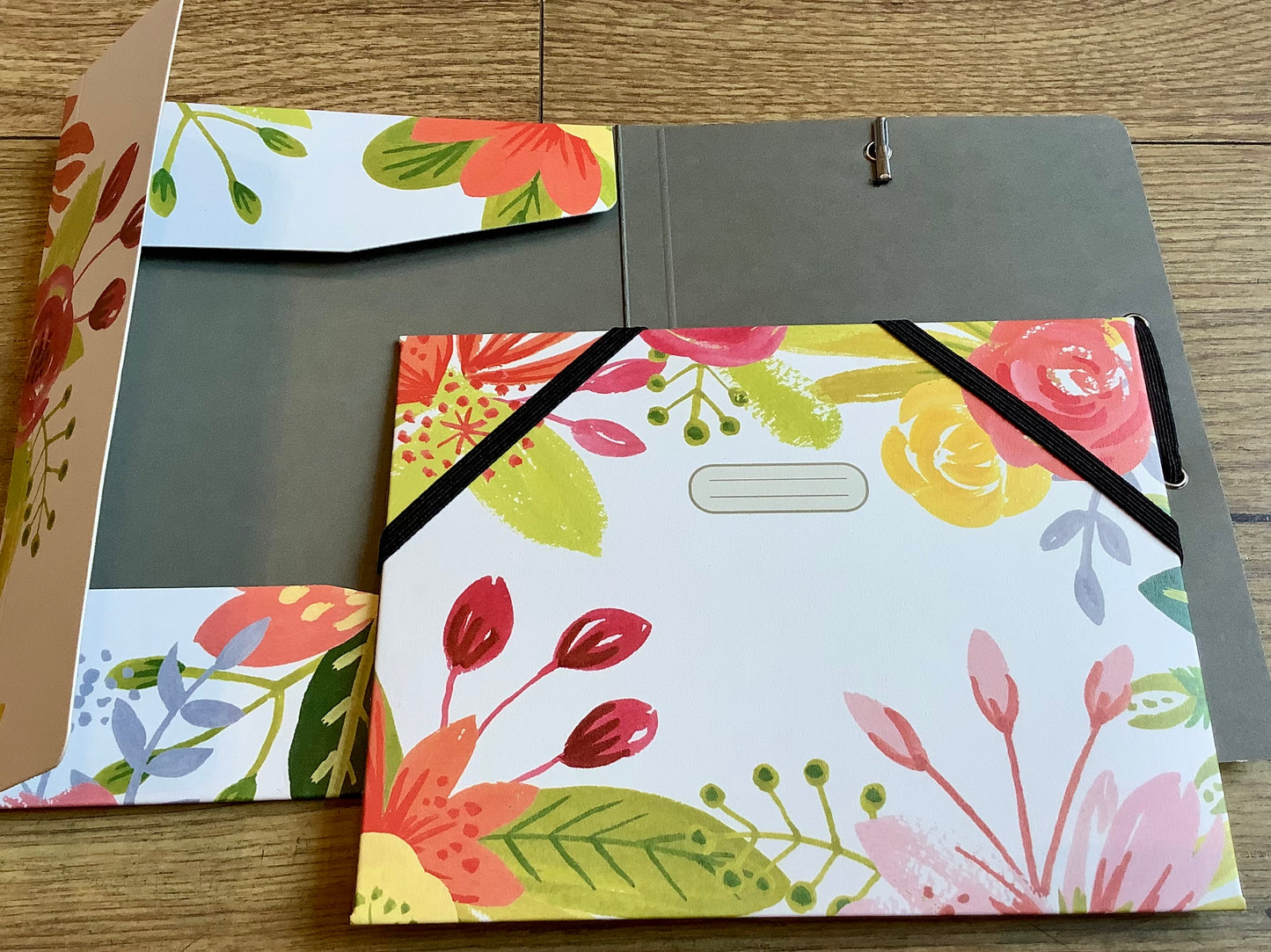 Eckspanner mini A6 Blumen Aquarell