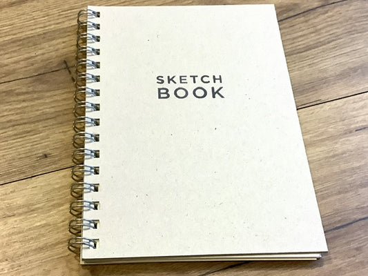 Skizzenbuch grau Sketchbook 90g 80S A5 - Polly Paper - Umweltfreundliche Schreibwaren