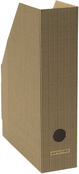 10 Stehsammler Papiertiger schwarz-braun