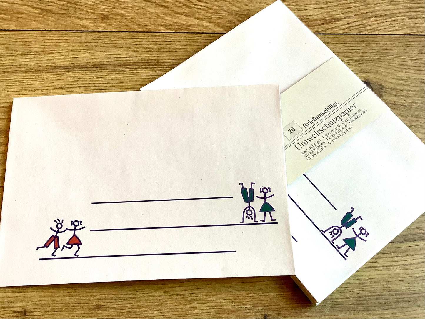 Briefumschläge  C6 20x Ringelreihen