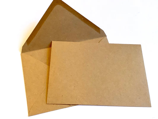 Briefumschlag B6 braun Spitzklappe nk 125x175