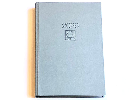 Tageskalender A5 1T/1S grau Zettler 2026