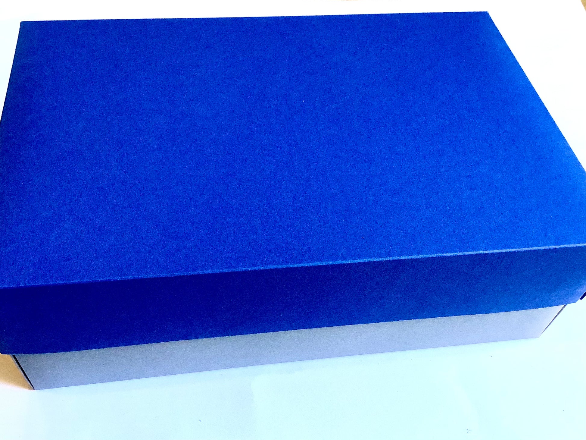 Buntbox Deckel blau, unten grau