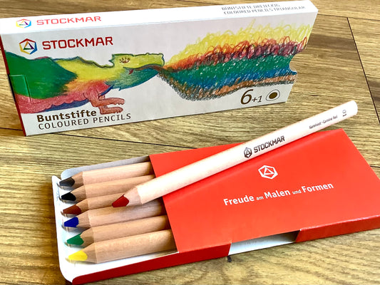 Buntstifte 6 Farben 3eckig FSC Stockmar