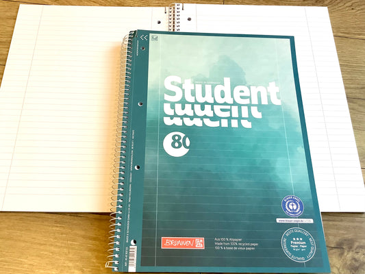 Collegeblock liniert 27 Premium 90g Student Brunnen RC 80Bl.