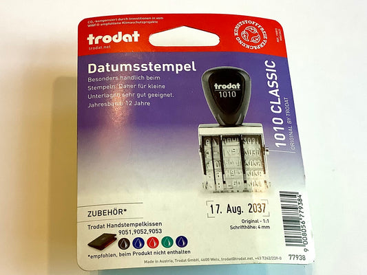 Datumsstempel 1010 trodat 4mm - Polly Paper - Umweltfreundliche Schreibwaren