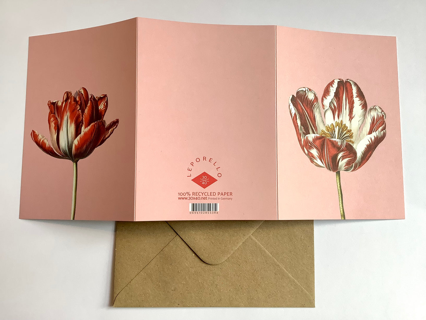 Klappkarte Tulpe Leporellokarte ("30x40“)
