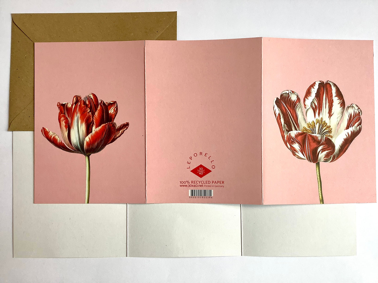 Klappkarte Tulpe Leporellokarte ("30x40“)