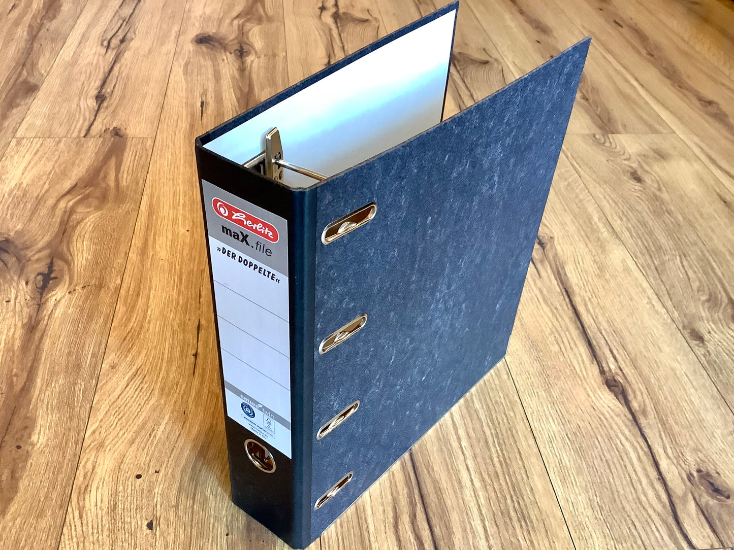 Doppelordner für Kontoauszüge etc. schwarz Herlitz