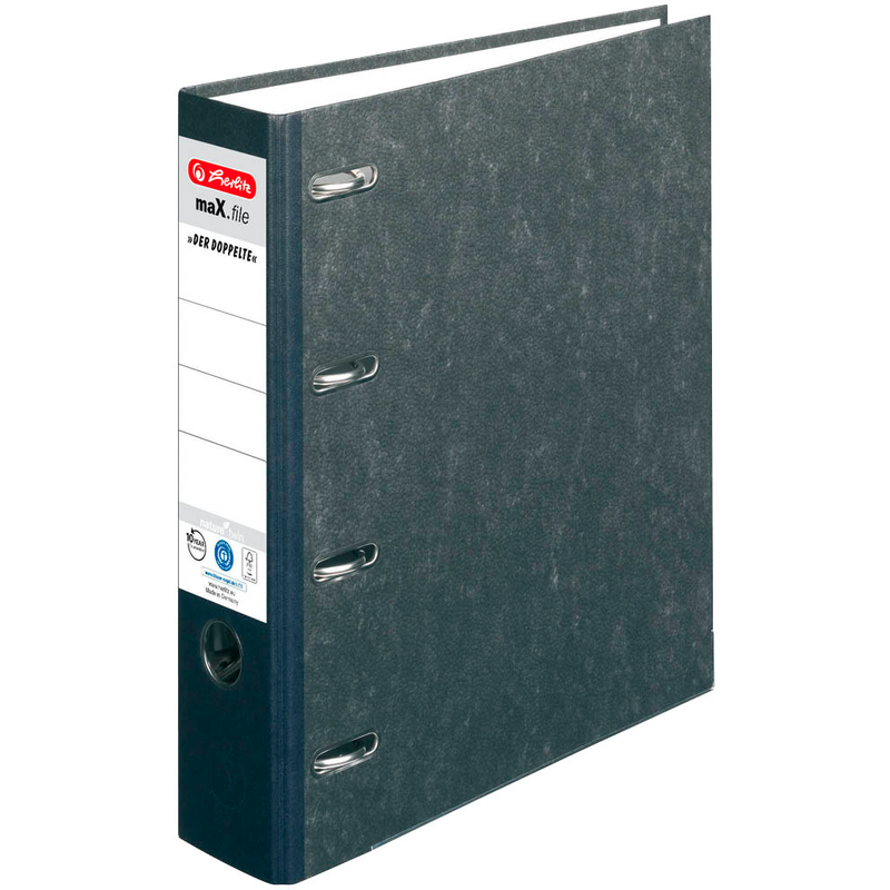 Doppelordner für Kontoauszüge etc. schwarz Herlitz