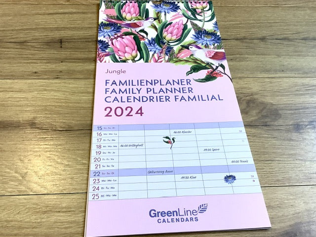 Familienplaner Dschungel GreenLine 2024 (!!)