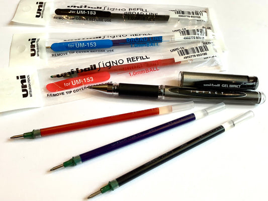 Ersatzmine UMR-10 für den Gelschreiber uni-ball impact UM-153