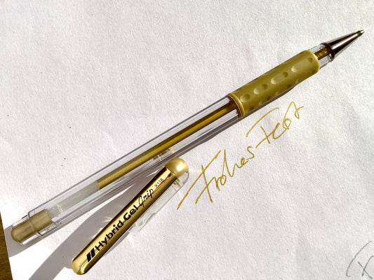 Gelroller gold hybrid Pentel K118–X