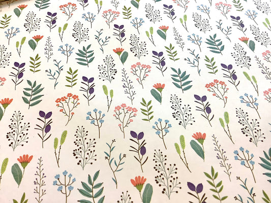 Geschenkpapier Natura Blumen 50x70 Recyclingp.