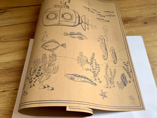 Geschenkpapier Unterwasserwelt Bow&Hummingbird RC