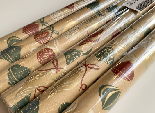 Geschenkpapier X-Mas 2mx70cm Rolle Lorena Kugeln