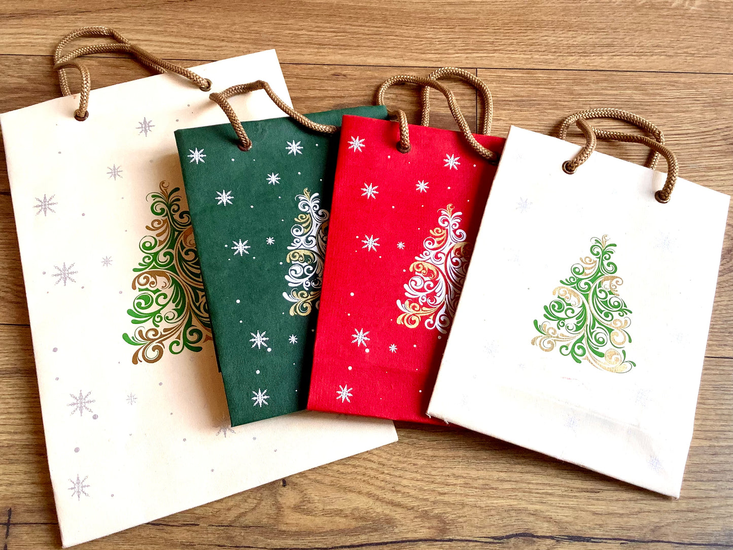 Geschenktasche Weihnachten handgeschöpft°