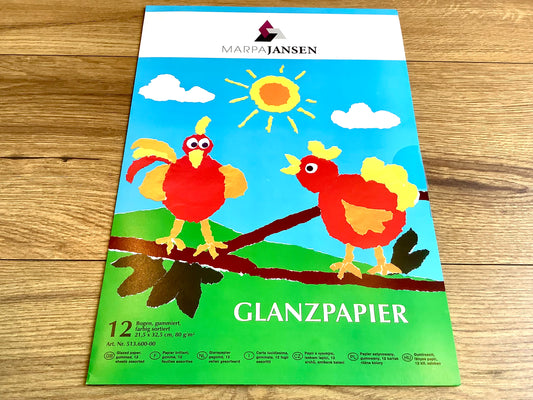 Glanzpapier gummiert 22x32cm MarpaJansen