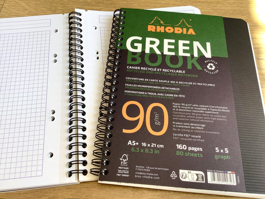 Greenbook A5+ kariert 90g 80Bl.