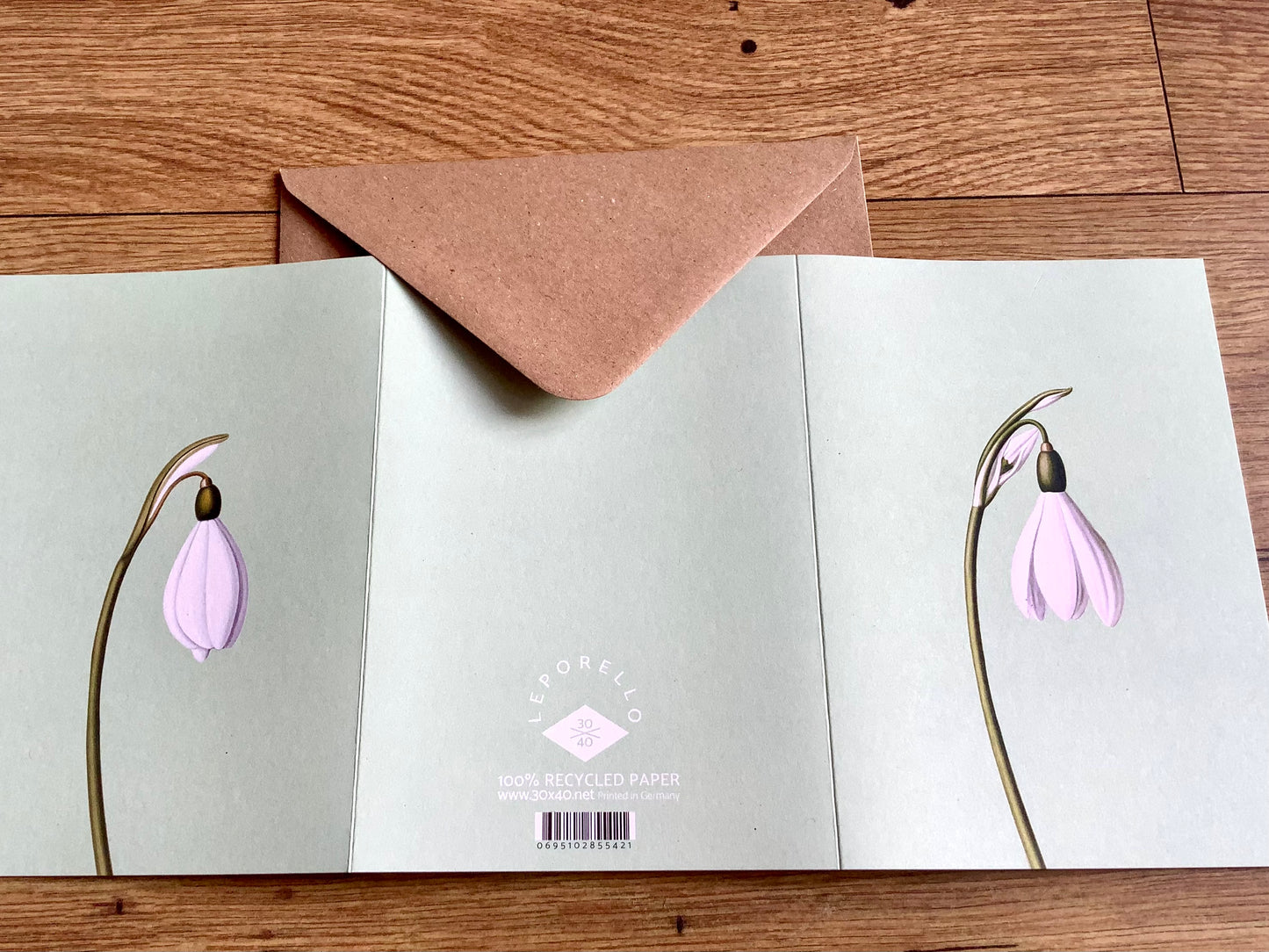 Doppel-Klappkarte Frühblüher ("30x40“) Leporellokarte°