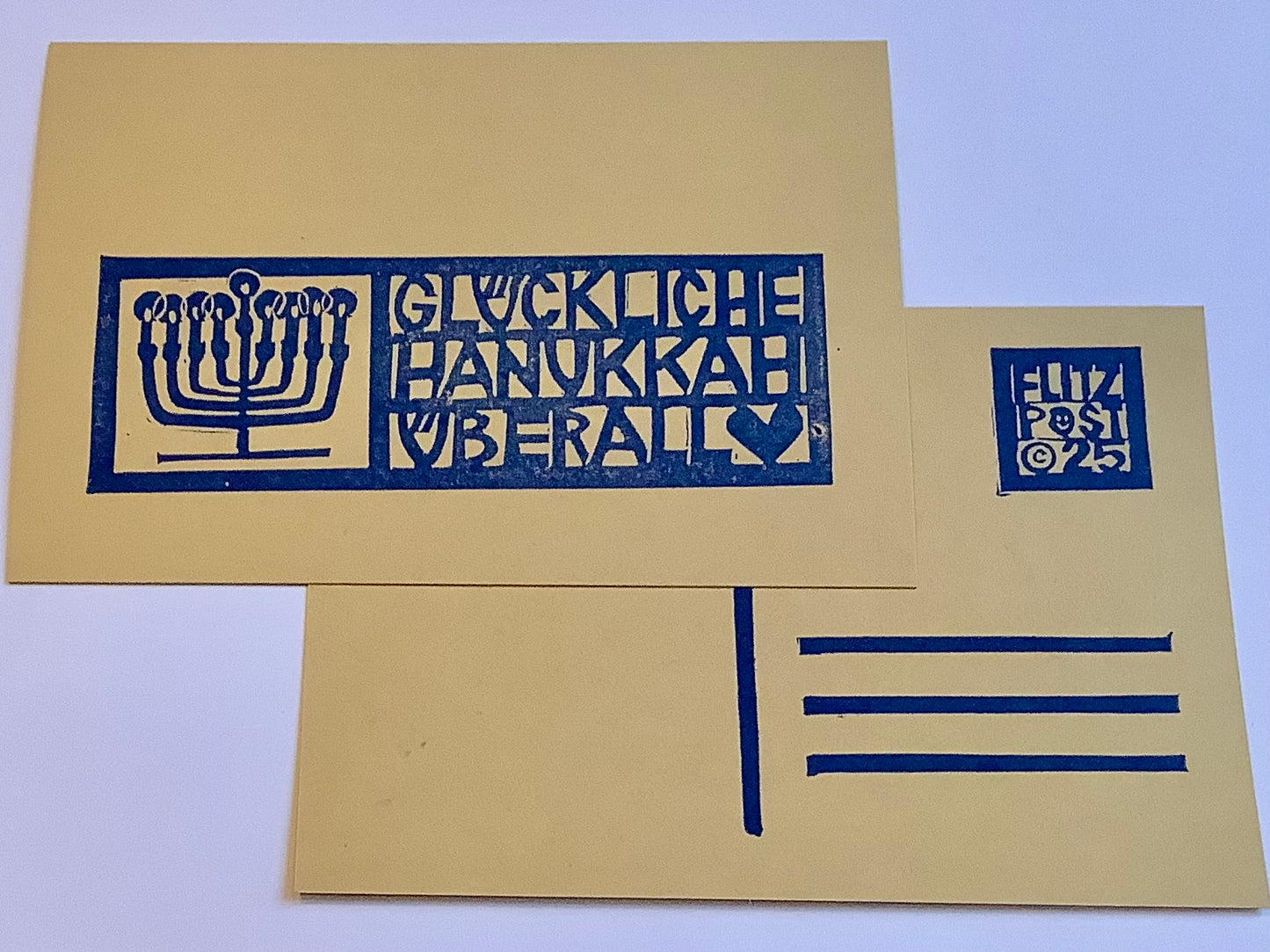 Postkarte Hannukkah (Flitzpost)