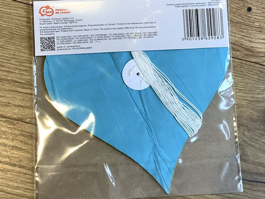 Girlande aus Seidenpapier bunt 3,6m°