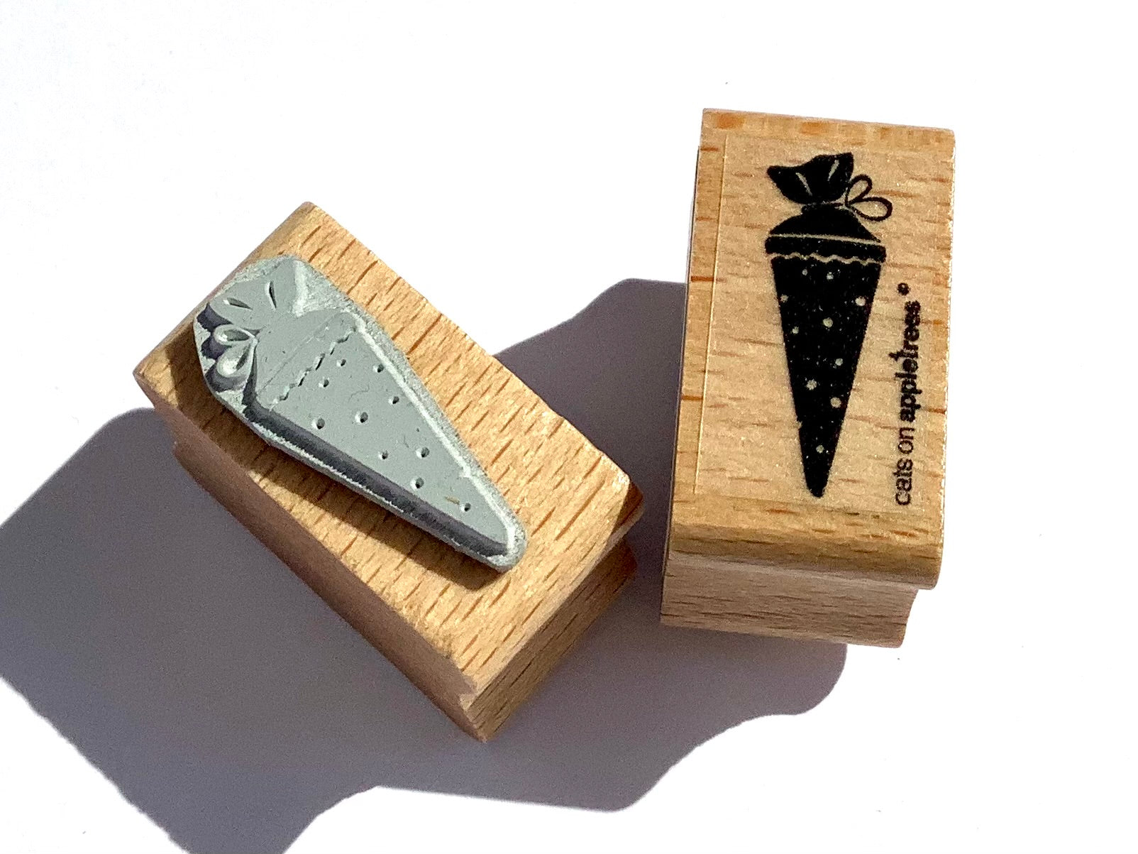 holzstempel Schultüte klein