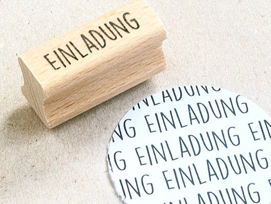 Stempel EINLADUNG Bordschätze 40x15mm
